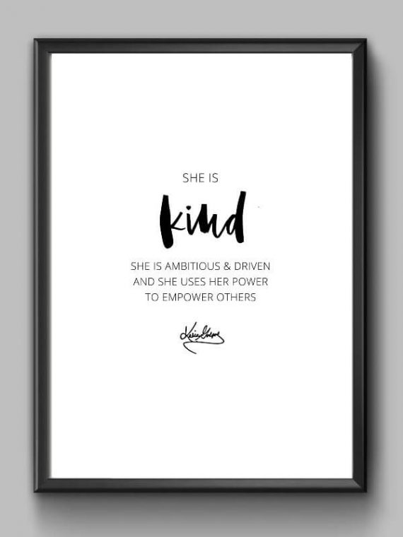 Inspirational Print Kindness