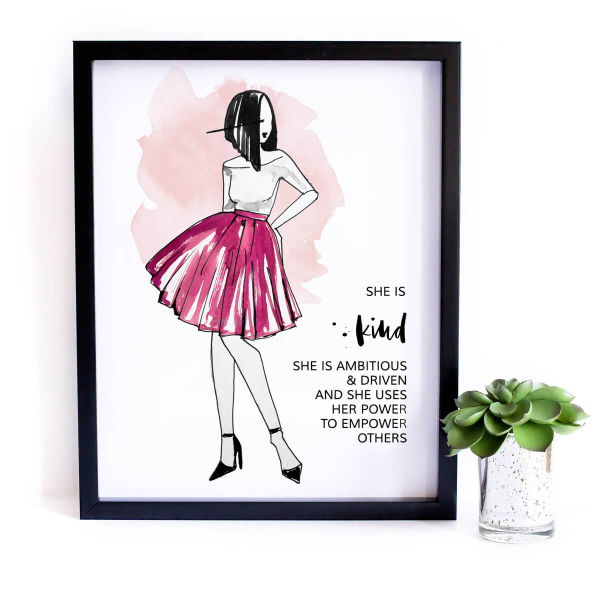 SHE is Kind - digital inspirational print - Image 5