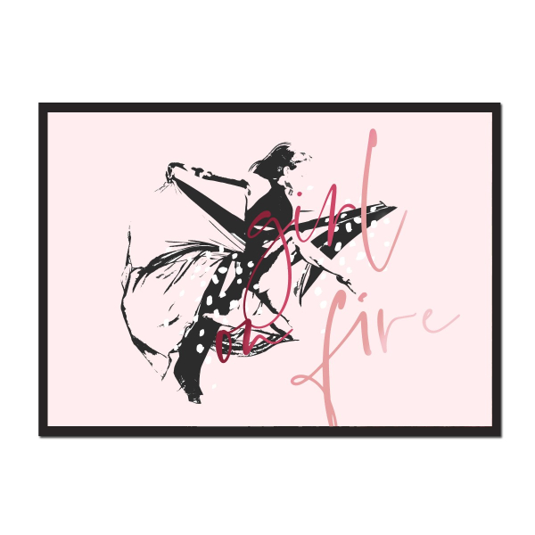 Girl on Fire Inspirational Pint Leaders in Heels