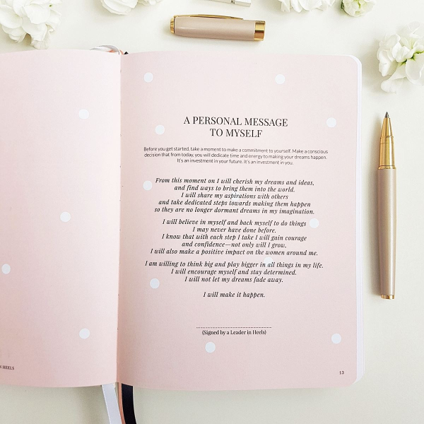 The Leaders in Heels Planner Make It Happen - Personal Message