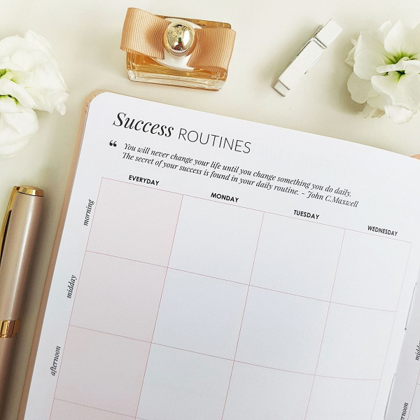 The Leaders in Heels Planner Make It Happen - Success Routine