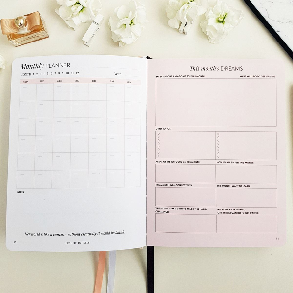The Leaders in Heels Planner Make It Happen - Monthly Planner