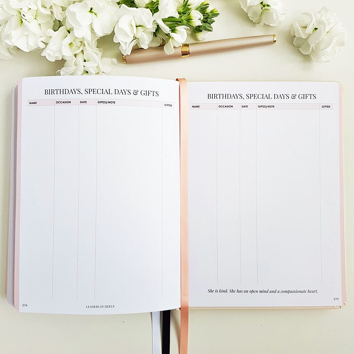 The Leaders in Heels Planner Make It Happen - Birthdays