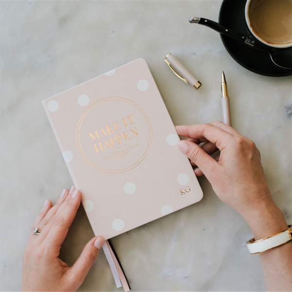 Leaders in Heels Planner – Make It Happen – Spotted Pink