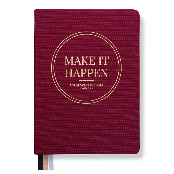 Leaders in Heels Planner – Make It Happen – Rich Burgundy