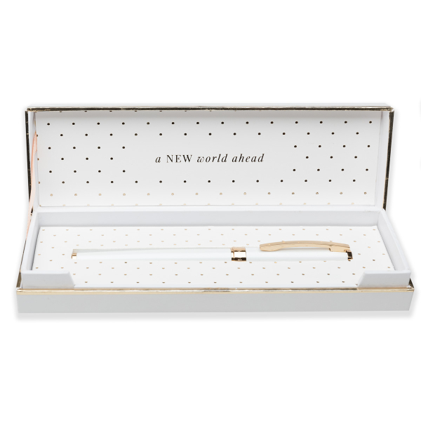 Luxe Rollerball Pen – Pearl White – a NEW world ahead - Image 1