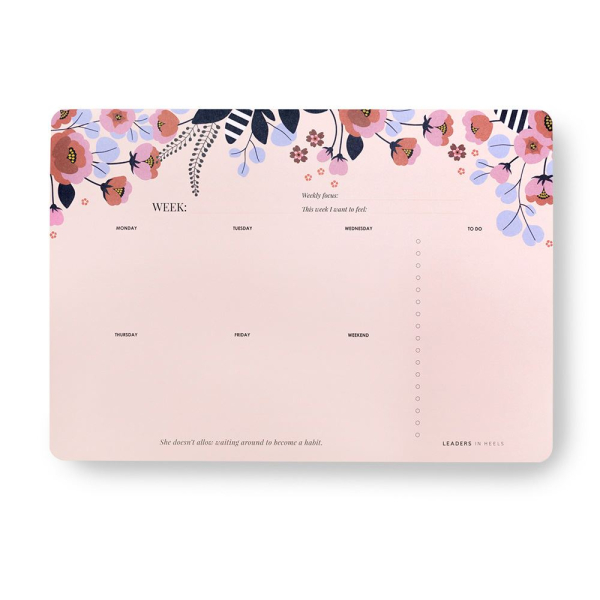 Phenomenal Woman Weekly Desk Planner