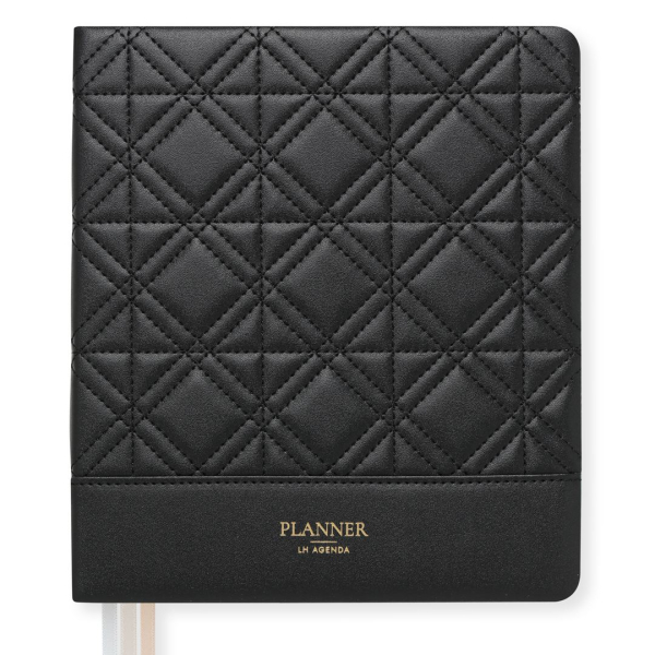 LH Planner - Weekly Large - Black - New Diamond Quilted