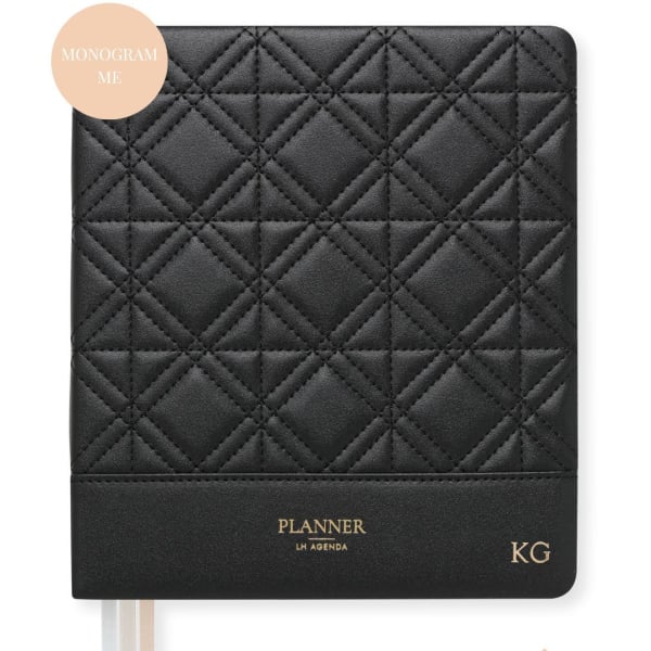 LH Planner - Weekly Large - Black - New Diamond Quilted