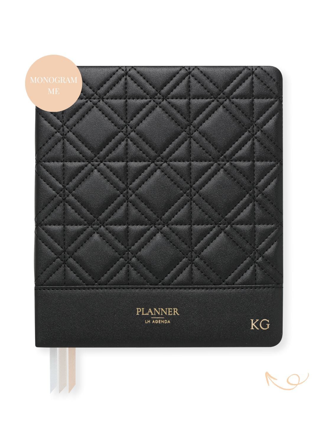 LH Planner - Weekly Large - Black - New Diamond Quilted