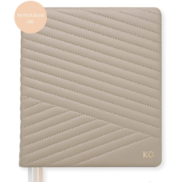 LH Planner - Weekly Large - Mocha - Chevron Quilted