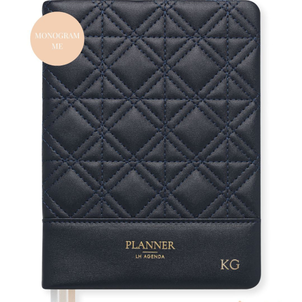 LH Planner - Weekly Medium - Midnight Blue - New Diamond Quilted
