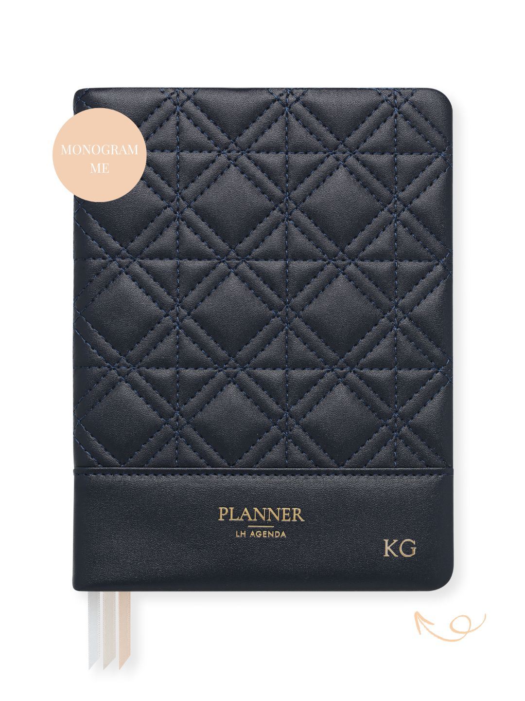 LH Planner - Weekly Medium - Midnight Blue - New Diamond Quilted
