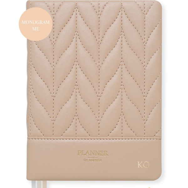 LH Planner - Weekly Medium - Rose - Floral Quilted
