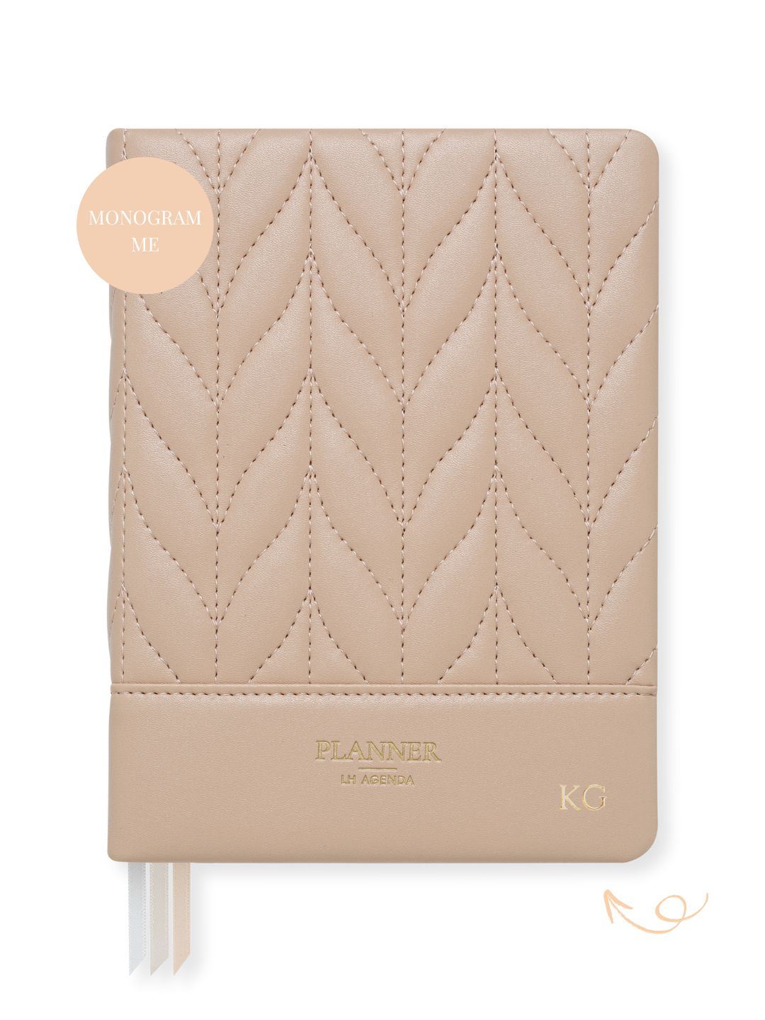 LH Planner - Weekly Medium - Rose - Floral Quilted