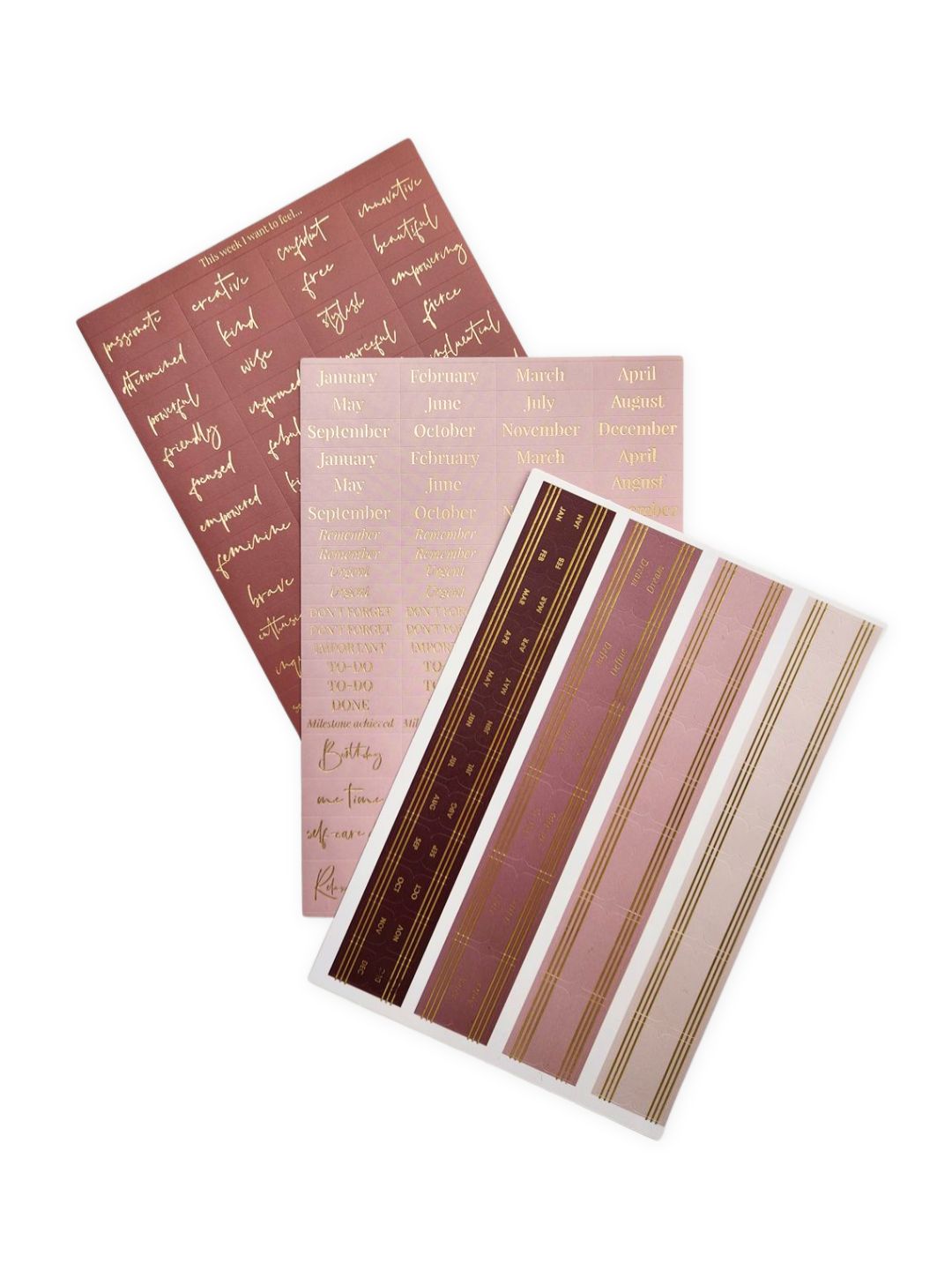 LH Agenda Planner Stickers and Tabs - Mocha