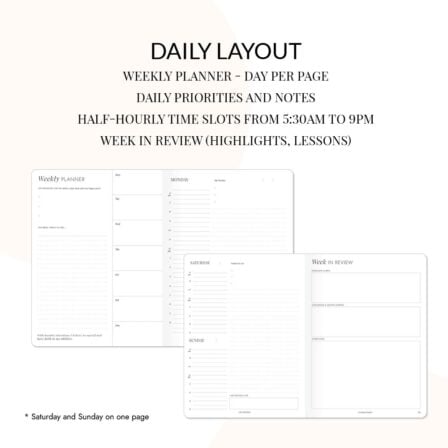 LH Planner Daily Layout