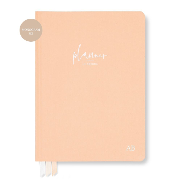 Planner with personalisation monogramming