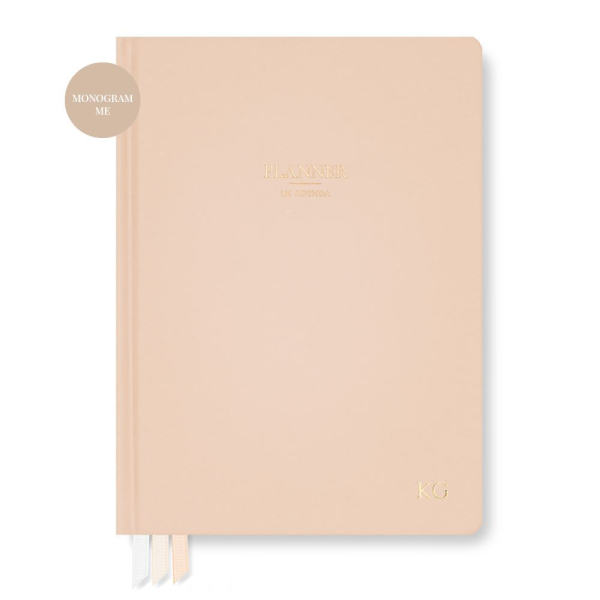 Planner with personalisation monogramming
