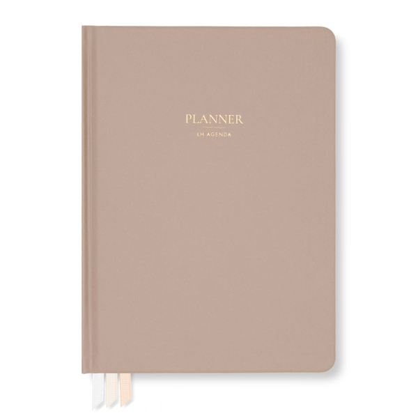 LH Planner - Daily Medium - Taupe - Undated 6-month DS