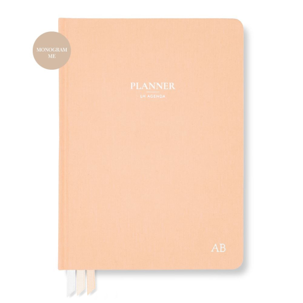 Planner with personalisation monogramming