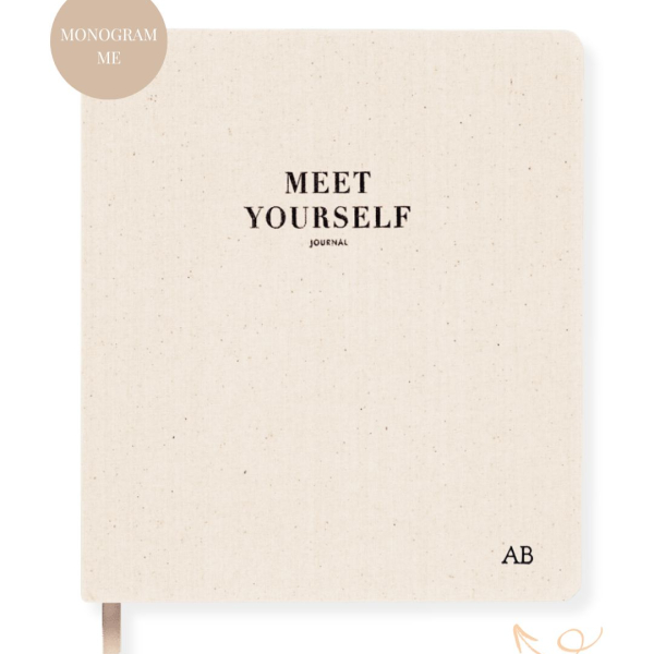 Meet Yourself Journal – White Marle – Journaling for Self-Awareness
