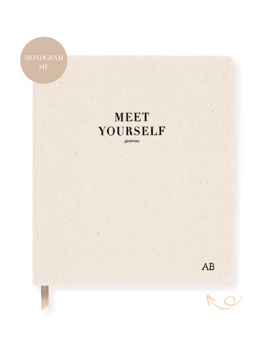 Meet Yourself Journal – White Marle – Journaling for Self-Awareness