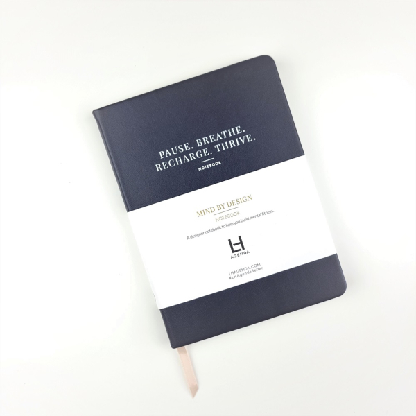 Mind By Design Notebook - Mental Resilience Edition - Midnight Blue