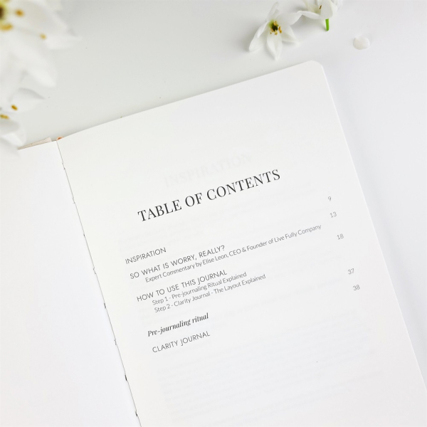 Worry Be Gone - Clarity Journal