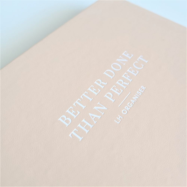 Better Done Than Perfect Day Organiser - Peach (Weekly)