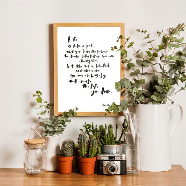 Life is Like a Pen - Digital Print