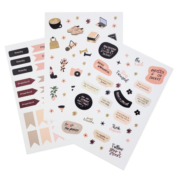 Lifestyle Stickers & Labels Set