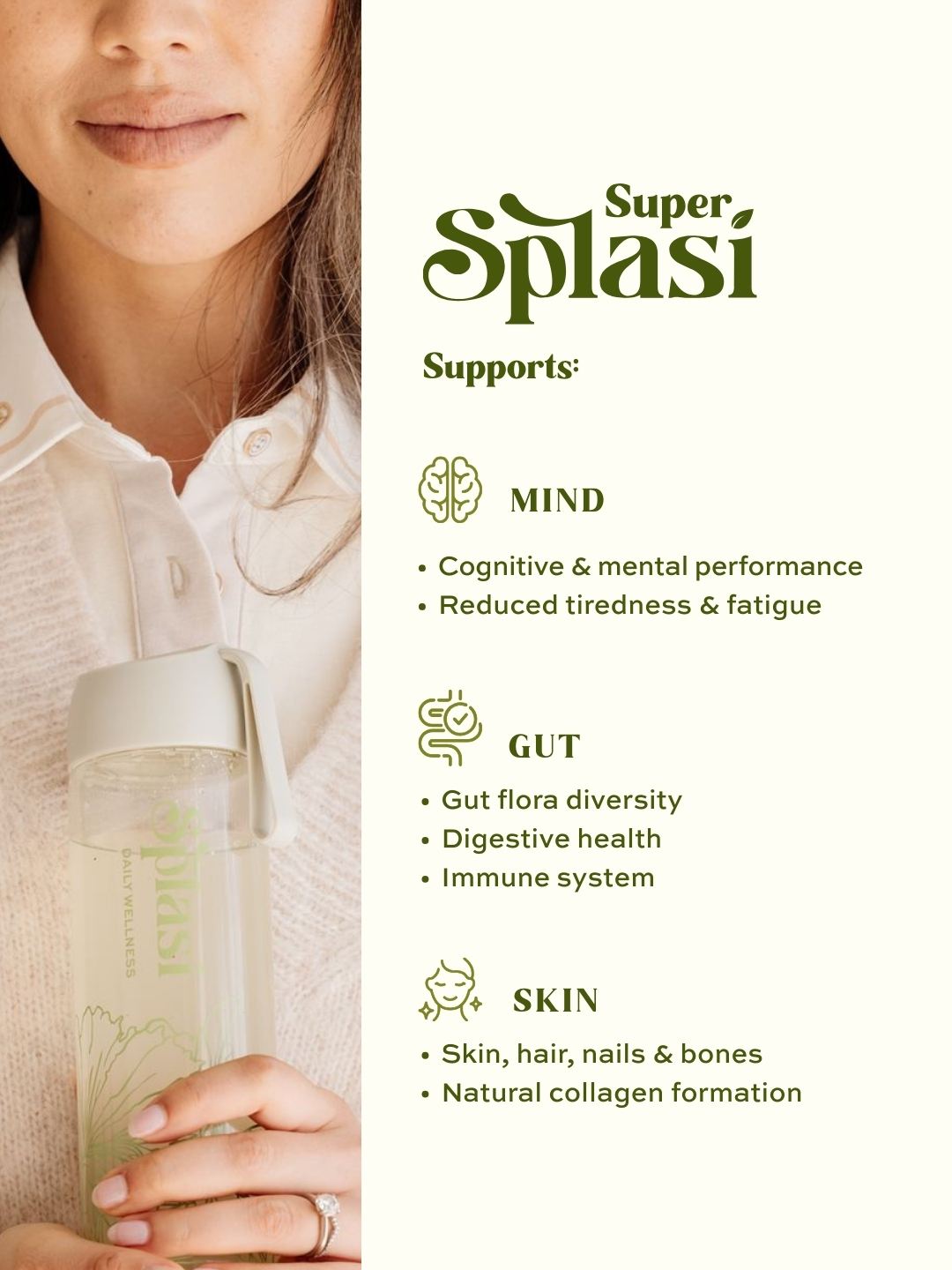 Super Splasí Support Mind, Gut, Skin