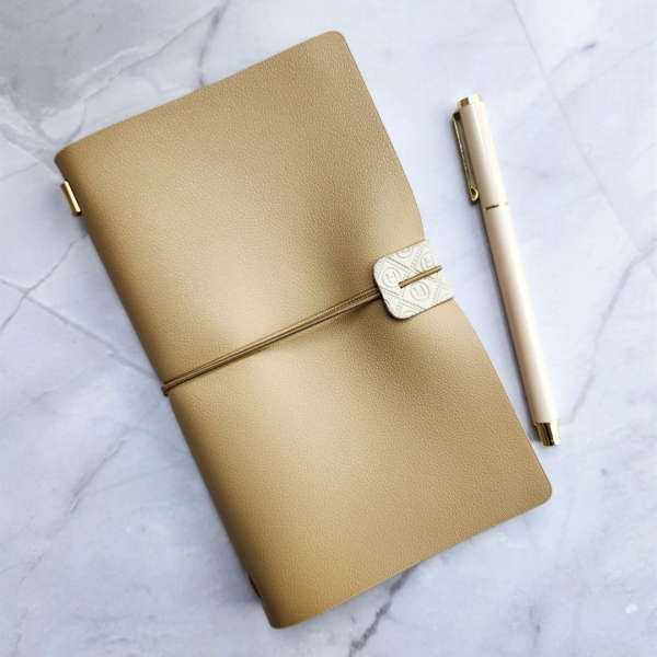 LH Agenda Explorer Refillable Notebook Set- Latte