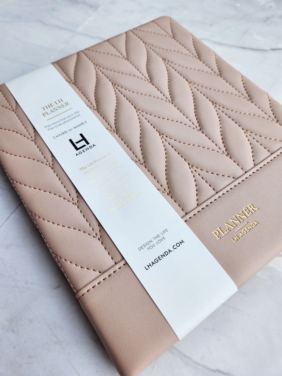 LH Planner - Weekly Large - Peony - Floral Quilted