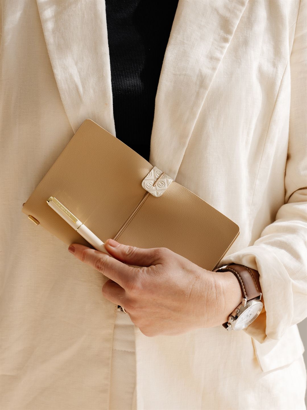 LH Agenda Explorer Refillable Notebook Set - Latte