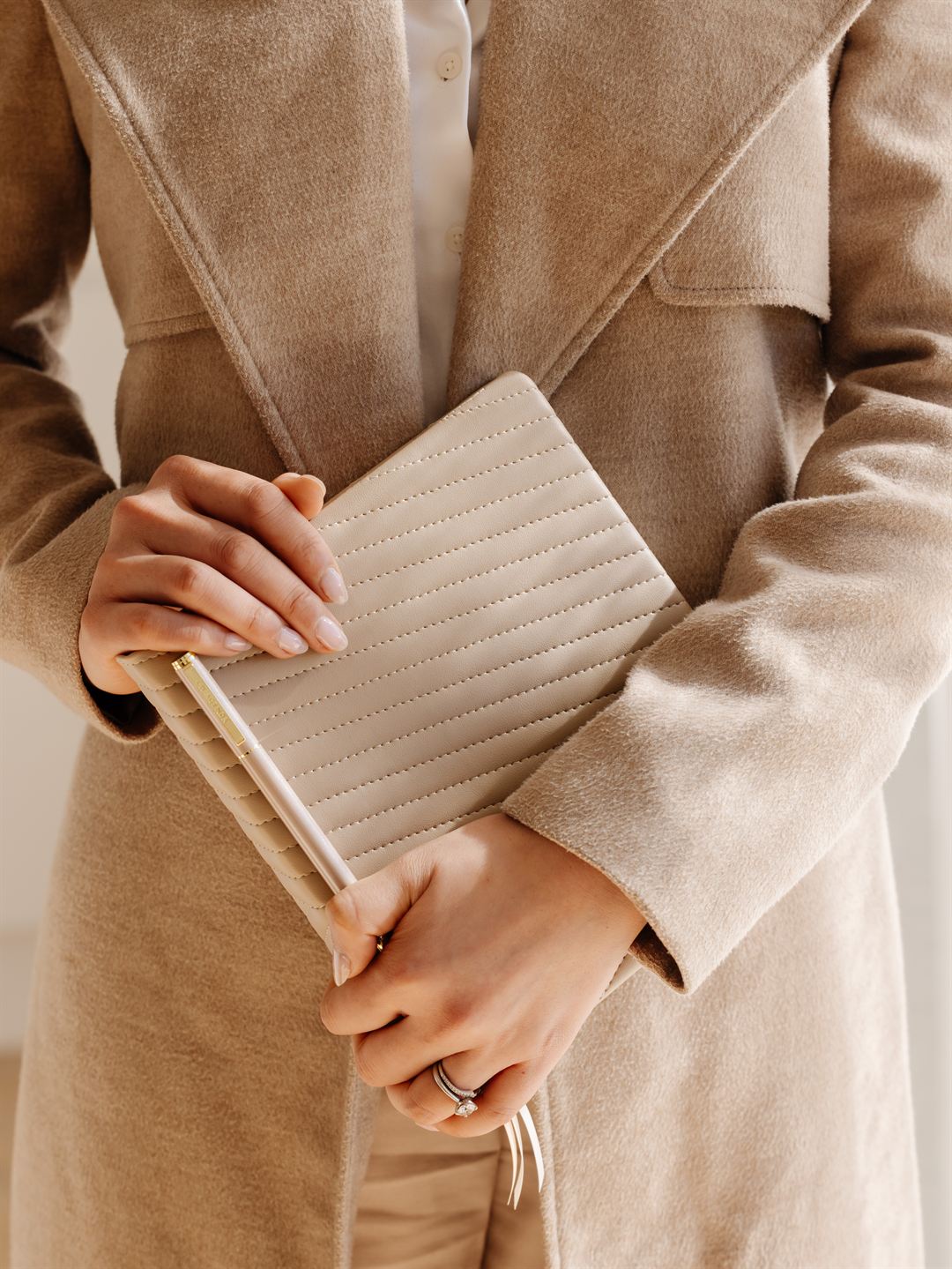 LH Planner - Weekly Large - Mocha - Chevron Quilted