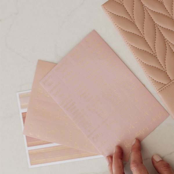 Planner Stickers and Tabs Blossom Pink