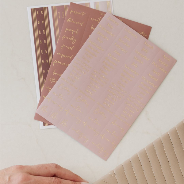 Planner Stickers and Tabs Mocha