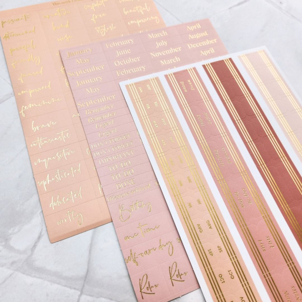 LH Agenda Planner Stickers and Tabs - Blossom