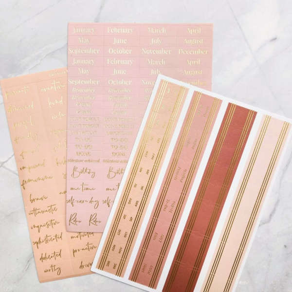 LH Agenda Planner Stickers and Tabs - Blossom