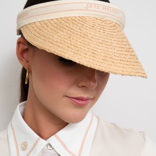 Skye Melody Raffia Sun Visor