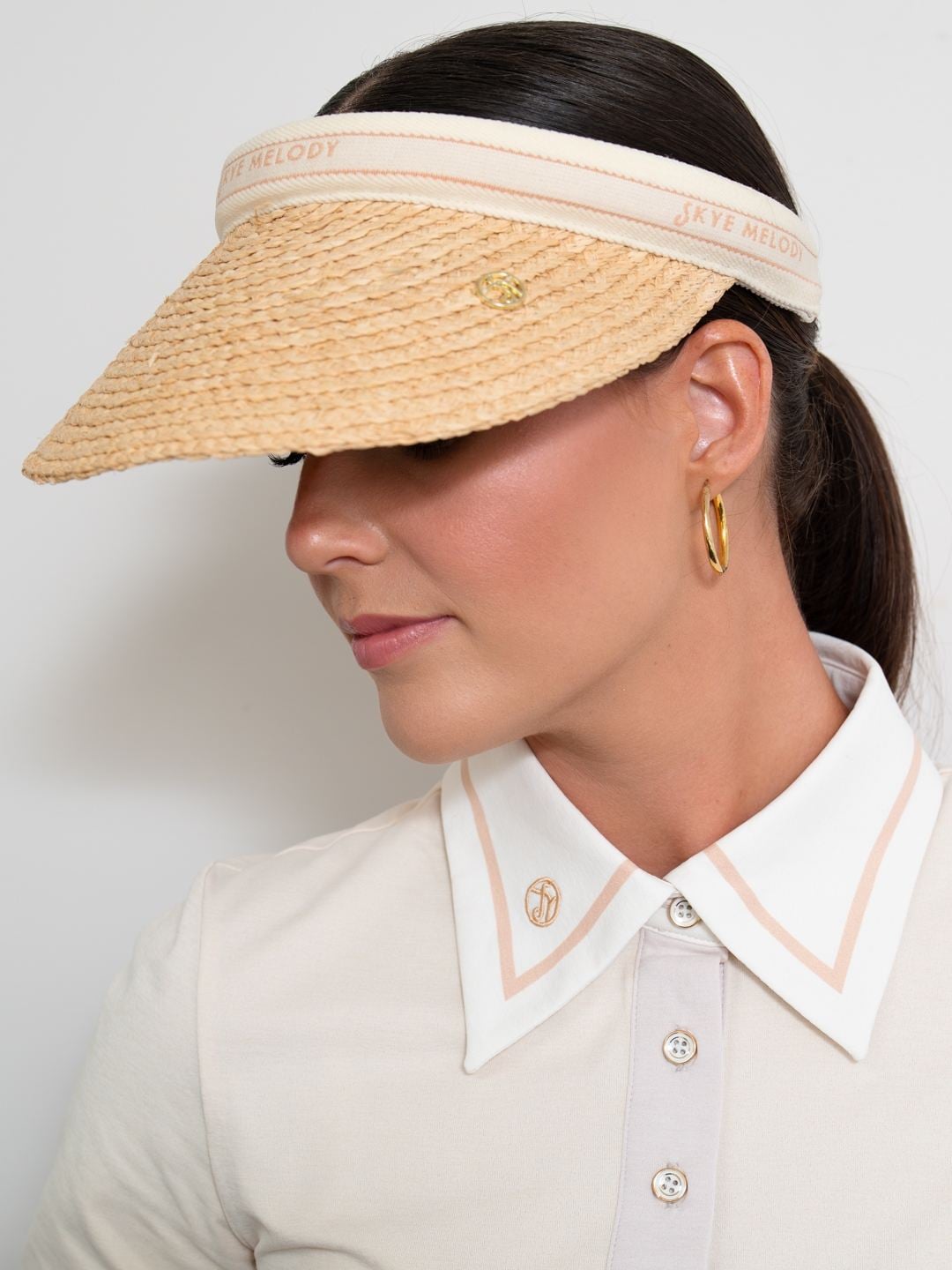 Skye Melody Raffia Sun Visor