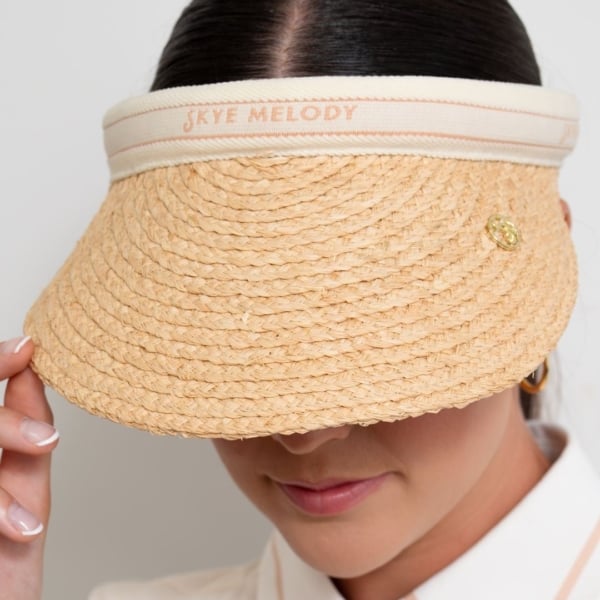 Skye Melody Raffia Sun Visor