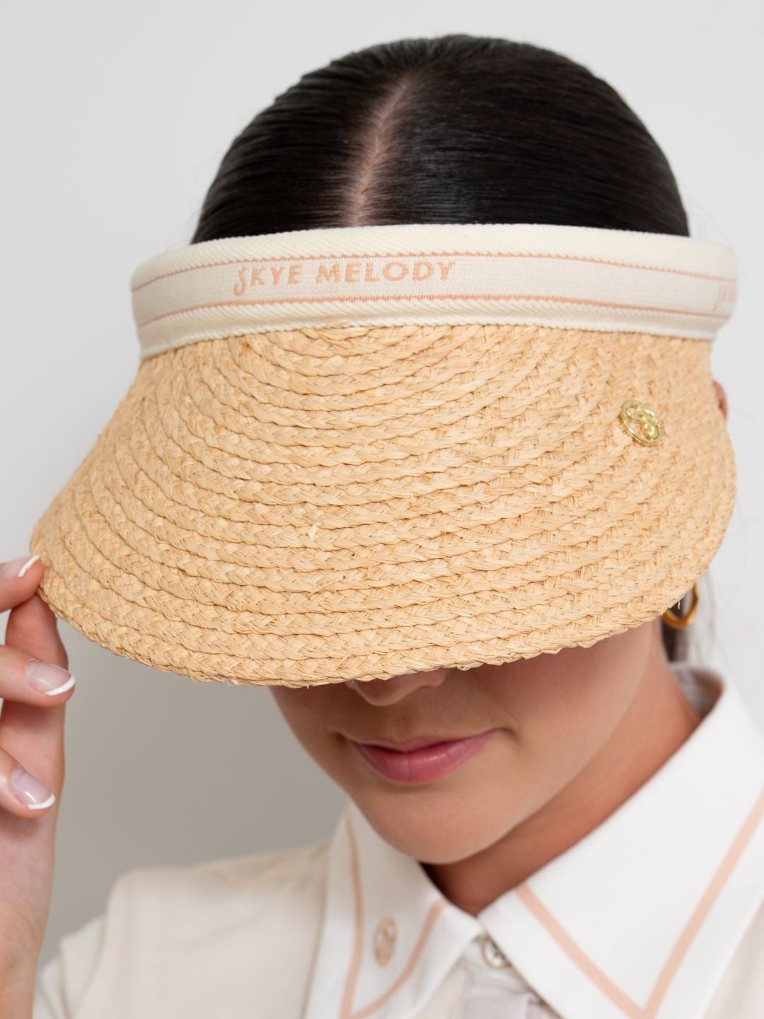 Skye Melody Raffia Sun Visor