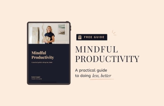 Mindful Productivity Guide by Kasia Gospos