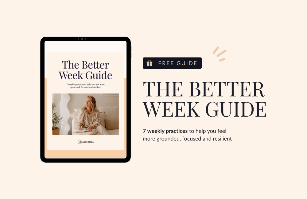 The Better Week Guide LH Agenda Planner Printable